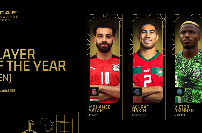   Caf Awards 2023 : Salah, Hakimi et Osimhen, pour le titre du joueur africain de l’année