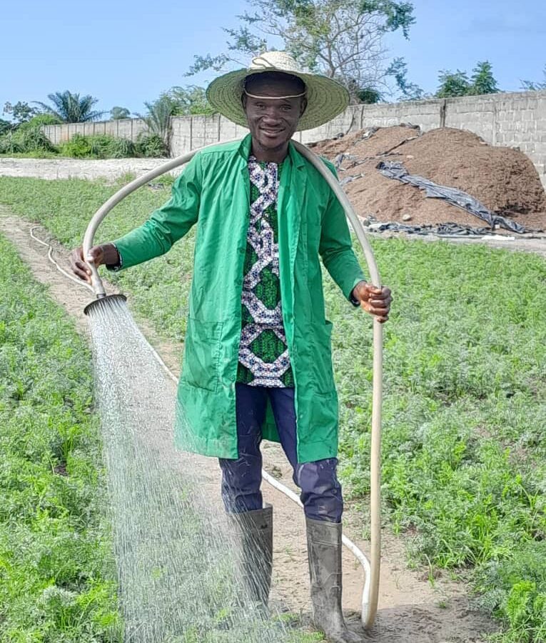 Isaac Agbanou : Un maraîcher professionnel plein d'ambitions pour son pays