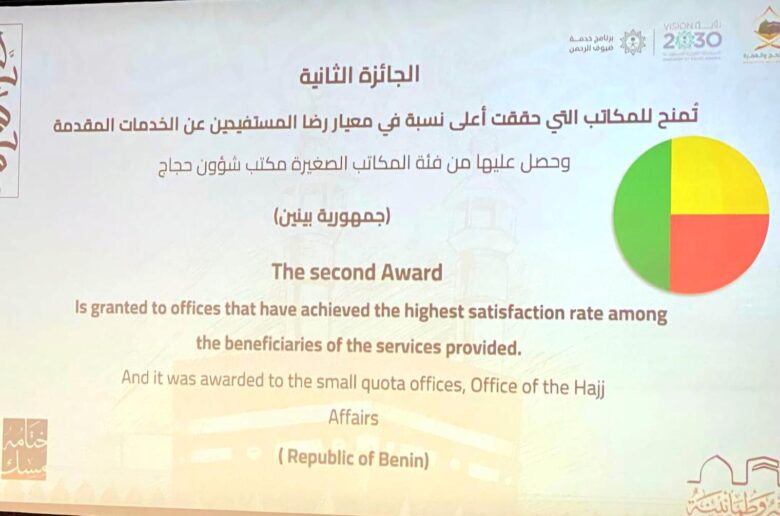 Hadj 2024: le Bénin distingué par l'Arabie Saoudite