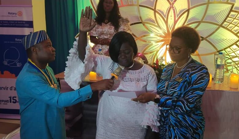 Rotary club Cotonou Rive gauche : Julienne Goundété aux commandes