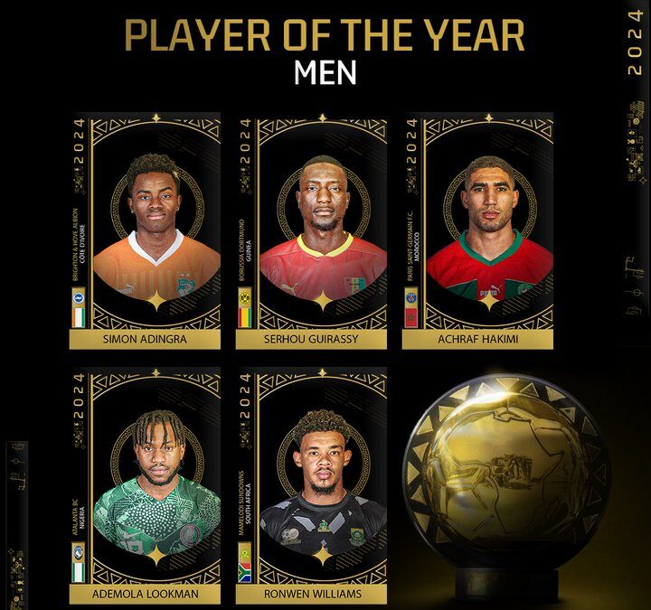 CAF Awards 2024 : Le Meilleur joueur africain de l'année 2024 connu ce lundi