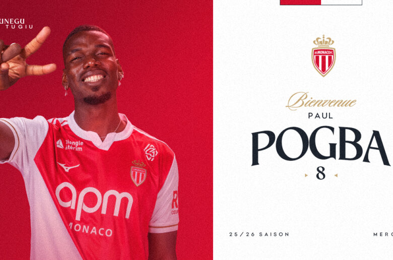 Mercato : Paul Pogba rejoint l’AS Monaco, retrouve les terrains et va découvrir la Ligue 1