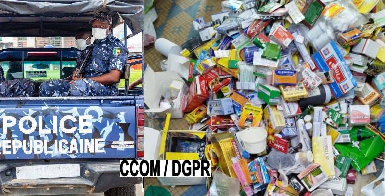 Bénin : La police saisit une importante quantité de faux médicaments à N’Dali