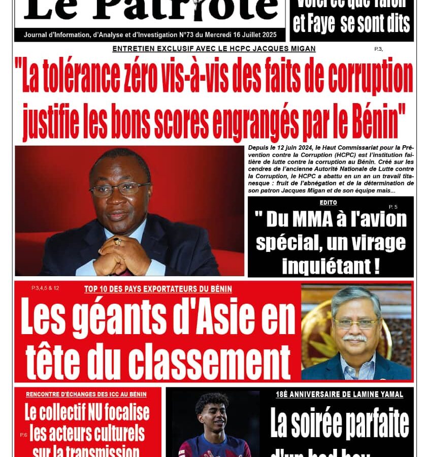 La UNE du 16 juillet 2025