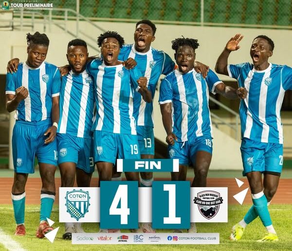1er  tour préliminaire de la Coupe de la Confédération : Coton FC qualifié pour le second tour