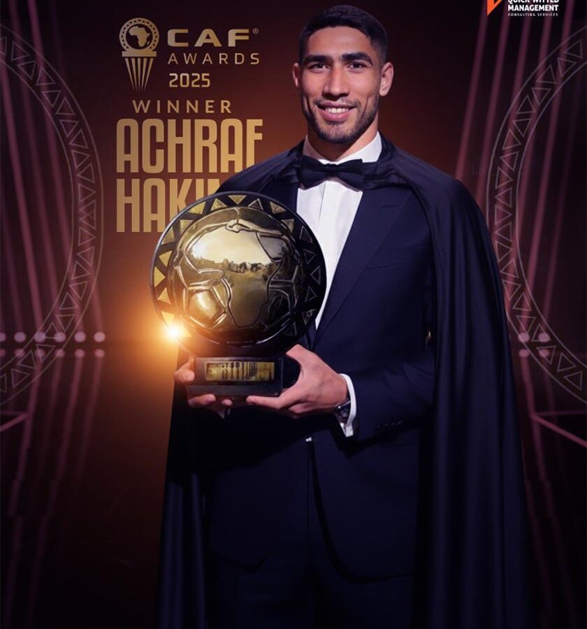 CAF Awards 2025 : Achraf Hakimi sacré meilleur joueur africain de l'année