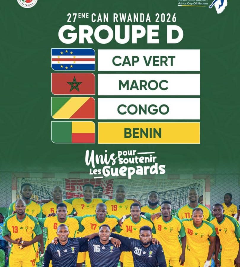 CAN Handball 2026 : Le Bénin  logé dans le groupe D