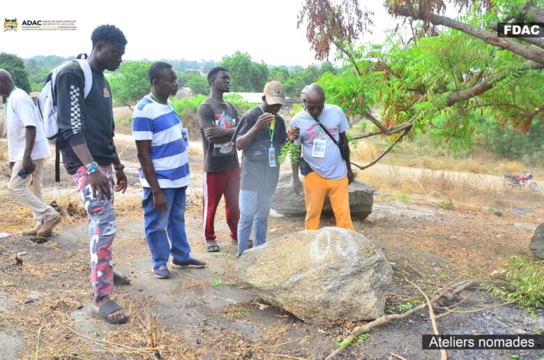 Ateliers nomades de sculpture en pierre  granite de  savè : Les génies de pierre en résonnance à Fiditi