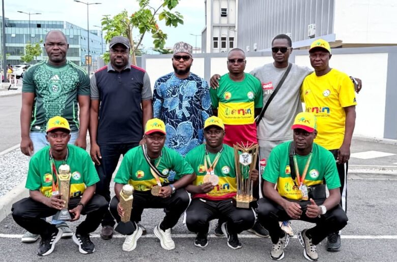 Championnat d’Afrique zone 2 de pétanque : les Guépards boulistes célébrés à leur retour