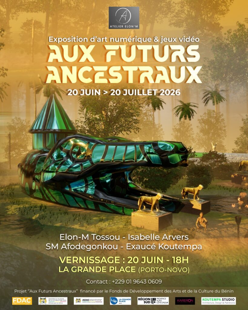Exposition ‘’Aux futurs ancestraux’’ à la Grande Place de Porto-Novo : Elon-m Tossou et son équipe exhortent  le public à une exploration immersive ce samedi