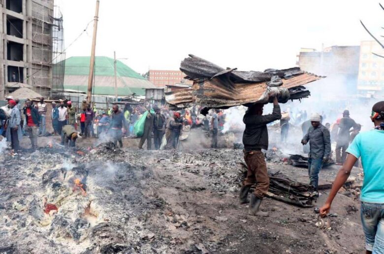 Kenya : un violent incendie ravage le marché de Gikomba et plonge des milliers de commerçants dans l'incertitude