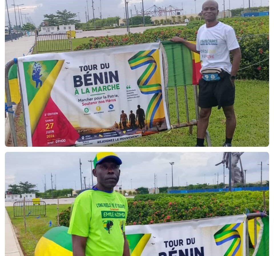 Tour du Bénin à la Marche 2026 : Sylvain Bossouvi repart à l'assaut des 2 500 km avec un compagnon gabonais
