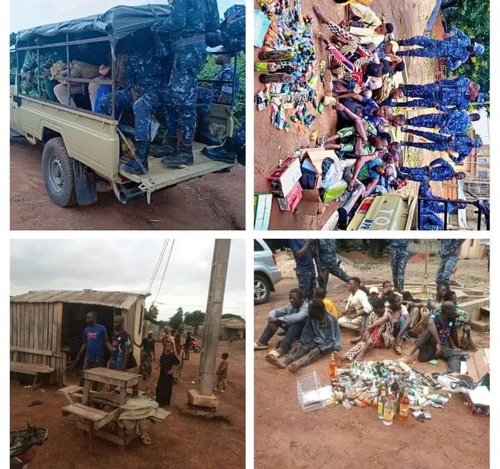 Lutte contre les ghettos à Djougou ; Seize suspects arrêtés lors d'une vaste opération
